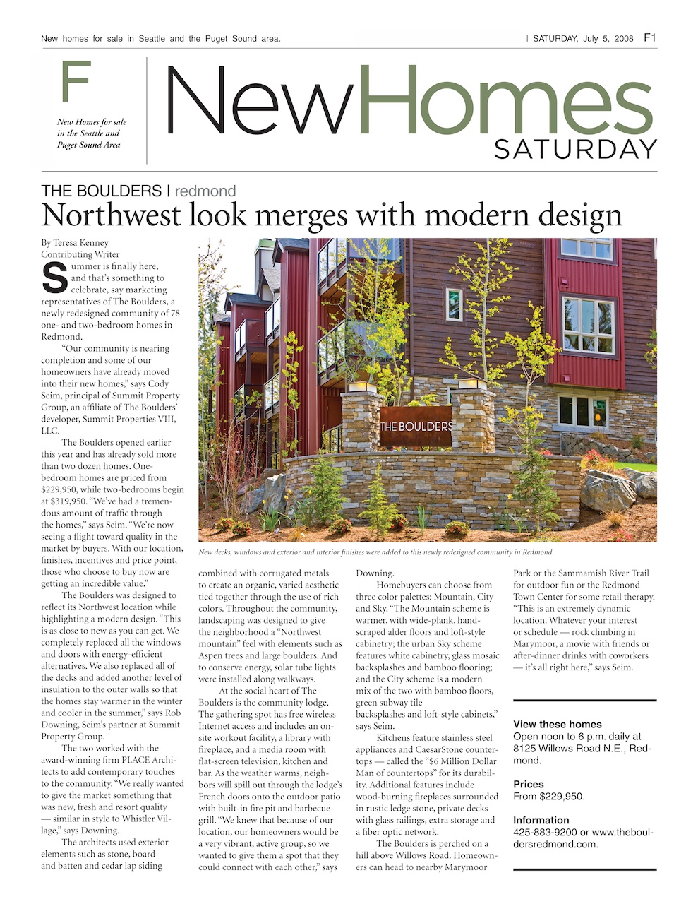 Seattle Times New Homes